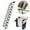 Black,White, variant on INTSUPERMAI Narrow Wall Mounted Folding Ladder Loft Stair 12 Steps Magnesium Alloy Black and White
