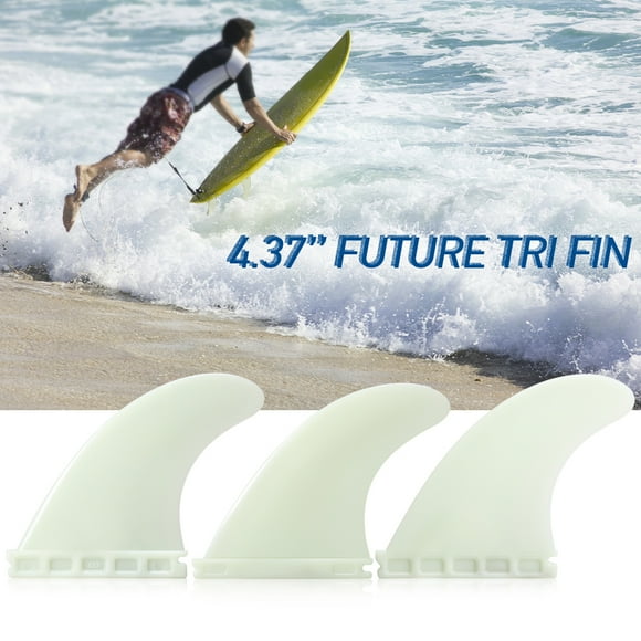 yeacher Future Tri Fin 4.37'' Surfing Tri Fin Set Surfboard Fins FCS Future Fin Thruster 3 Packs