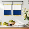 thumbnail image 3 of Modern Navy Blue Gold Kitchen Towels Set of 3, Minimalist Geometric Yellow Striped Absorbent Dish Towels for Kitchen, Microfiber Hand Towel, Quick Drying Tea Towel for Cleaning Decorative Dishcloths, 3 of 7