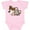 AD-Pink, variant on Inktastic Cute Horse, Sheep, Cow, Pig, and Rooster Farm Animals Boys or Girls Baby Bodysuit
