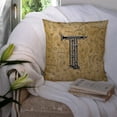thumbnail image 3 of Carolines Treasures CJ2004-TPW1414 Letter T Musical Instrument Alphabet Canvas Fabric Decorative Pillow  14Hx14W, 3 of 4