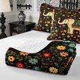 thumbnail image 4 of Manfei Aniaml Elephant Twin Quilt Set 2 Pieces,Bohemian Flowers Twin Coverlet Set,1 Bedspread and 1 Pillowcase, 4 of 7