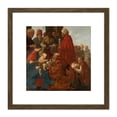 thumbnail image 1 of Ter Brugghen Adoration Of The Kings Painting 8X8 Inch Square Wooden Framed Wall Art Print Picture with Mount, 1 of 4