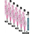 thumbnail image 2 of Zebra Pen F-301 Stainless Steel Retractable Ballpoint Pen, 0.7 mm, BCA Pink Barrel, Black Ink (6), 2 of 4
