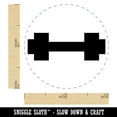 thumbnail image 2 of Dumbbell Barbell Weight Lifting Solid Self-Inking Rubber Stamp Ink Stamper - Yellow Ink - Mini 1/2 Inch, 2 of 7