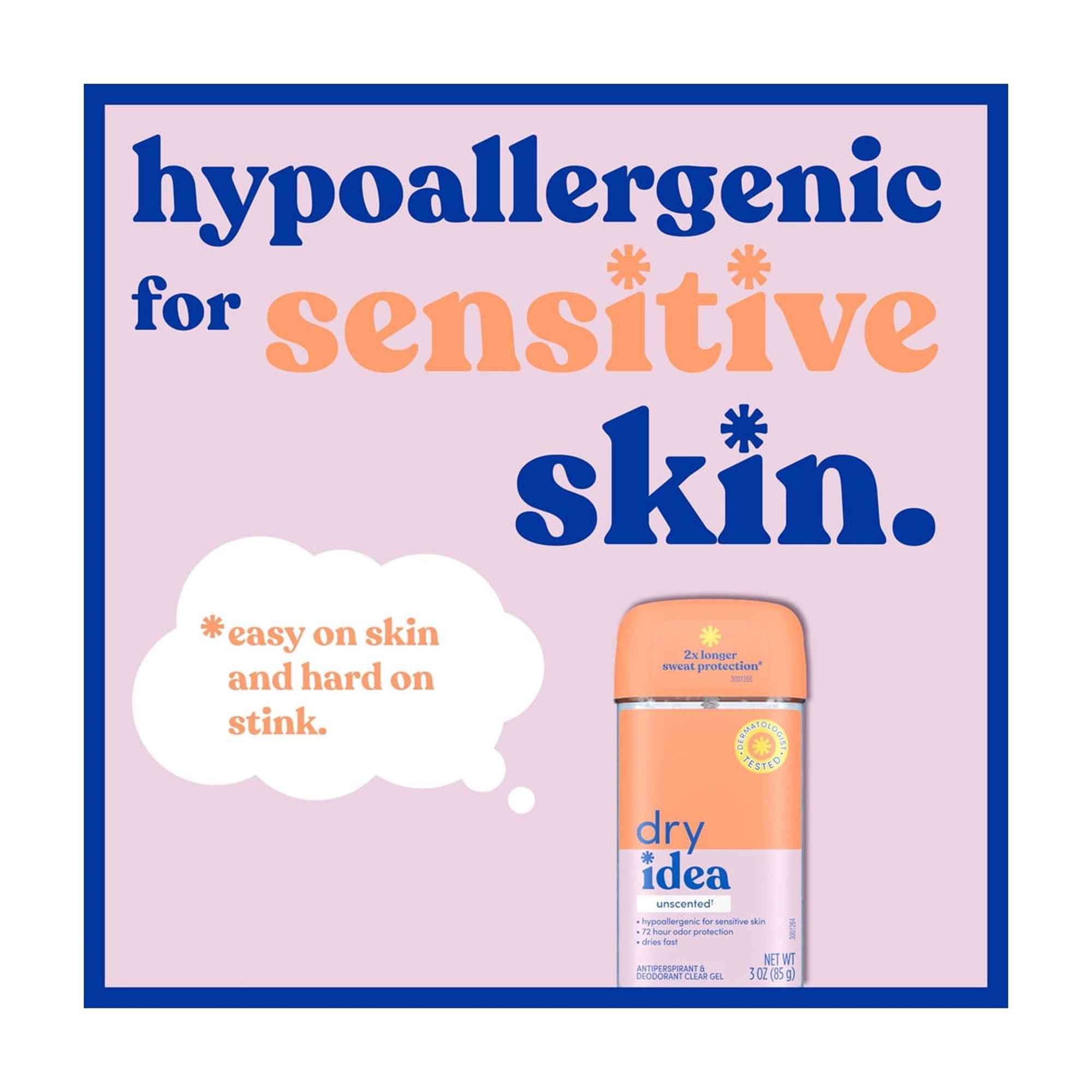 Dry Idea Gel Deodorant & Antiperspirant (Pack of 3)