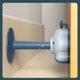 thumbnail image 2 of Tope de puerta autoadhesivo naranja de 2 uds, soporte de Tope de puerta de silicona, gratis con tope de puerta de casa reutilizable duradero, sin necesidad, 2 of 5