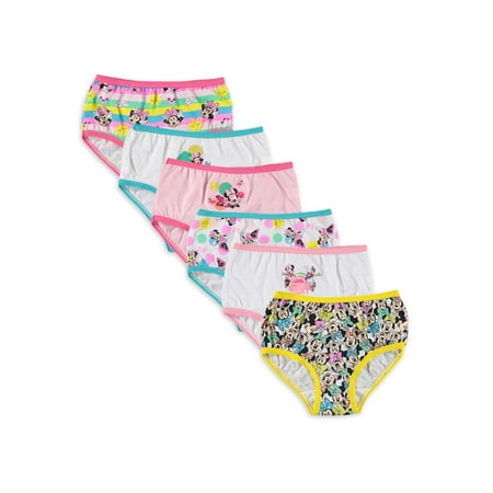 Minnie Mouse Toddler Girls' Panties, 6 pack Sizes 2T-4T – BrickSeek