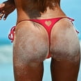thumbnail image 5 of Women Swimwear Brazilian Cheeky Bikini Bottom Side Tie Thong Bathing Swimsuit, 5 of 5