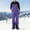 🔥 Purple, variant on Sentmoon Snow Pants Mens Ski Pants Breathable Women's Snow Ski Overalls Windproof Insulated Romper Snowpants for Skiing and Snowboarding Brown L