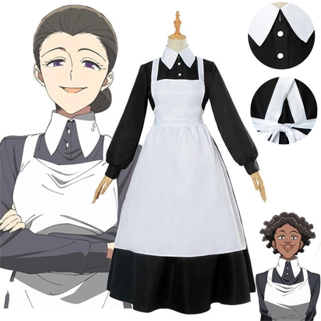 Traje de sirvienta de dibujos animados de anime NikouMX disfraz de cosplay