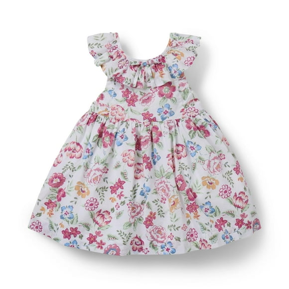 Janie and Jack Robe à Volants Florale pour Bébé Filles (Bébé), Rose