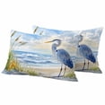 thumbnail image 2 of Pack of 2 Outdoor Pillow Covers 20x12 Inch Waterproof Coastal Birds Throw Pillow Covers,Decorative Couch Pillow Shams Protectors Blue Sky Heron Seabird Tropical Beach Patio Pillowcases Cushion Covers, 2 of 8