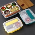 thumbnail image 4 of Bearachild Fiambrera Caja de alimentos a prueba de fugas de acero inoxidable Contenedor de almacenamiento de comidas con aislamiento térmico, Verde, L Suministros térmicos fruta verde L Bearachild HA006687-07, 4 of 6
