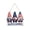 A8, variant on Independence Day Garland Decoration Hanging Decoration Red White And Blue Five-Pointed Star Wall Hanging