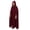 Burgundy, variant on SAWOBUUN Adult Renaissance Medieval Hooded Cloak Winter Warm Long Cape with Arm Holes for Halloween Party
