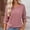 Pink, variant on Plus Size Women's Casual Long Sleeve V-Neck Pullover Knitted Sweater for Fall and Winter