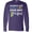 Purple, variant on Inktastic My Sister is Just Down Right Perfect- Down Syndrome Awareness Ribbon Long Sleeve T-Shirt