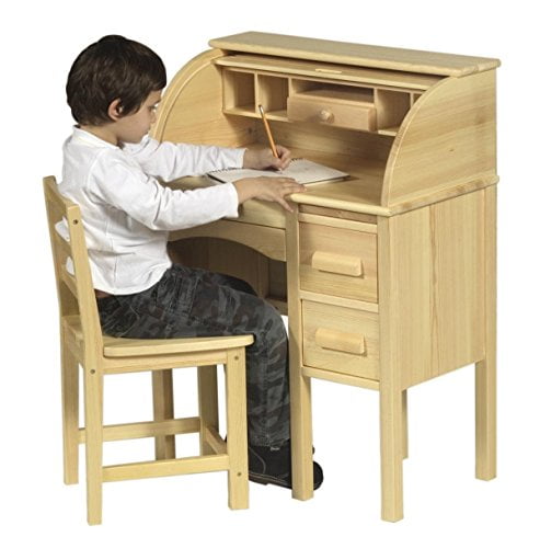 Guidecraft Jr Roll Top Desk Color Light Oak Walmart Com