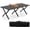 Coal-Black, variant on Aishkimo Foldable Camping Chair, 54*47.5*62cm Large Aluminum Frame 600D Black Oxford Fabric for Outdoor Activities Portable Chair for BBQ Camping -Black