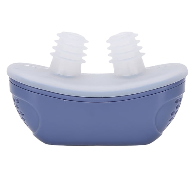 Snoring Solution Devices, Small Silicone Electronic Anti Snoring Devices, For Sleeping Home Nasal Cavity Travel Blue