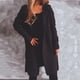 thumbnail image 1 of Puntoco Moda Mujer Casual V-Cuello Manga Larga Con Capucha Suéter Cardigan Blusa Tops Puntoco Puntoco-1, 1 of 5