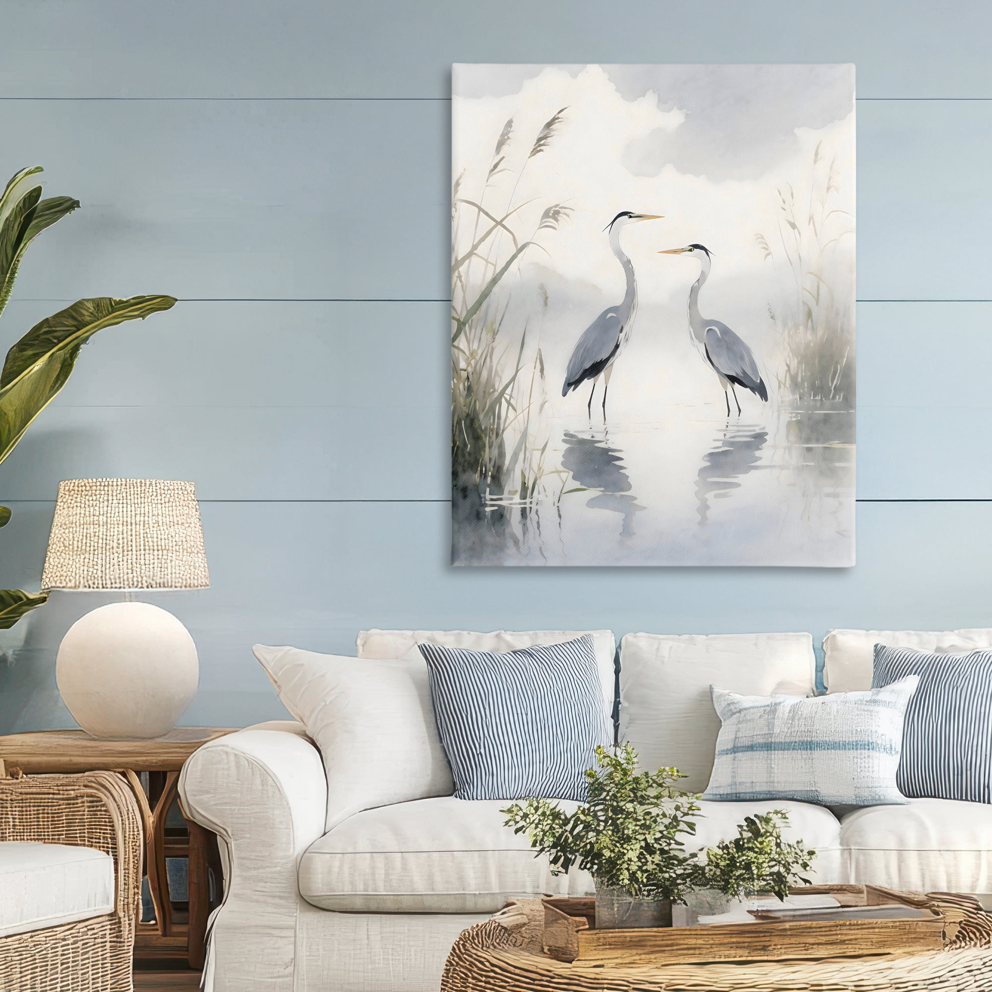 Stupell Industries Serene Wetlands Heron Reflections Canvas Wall Art, design by Creative Studio
