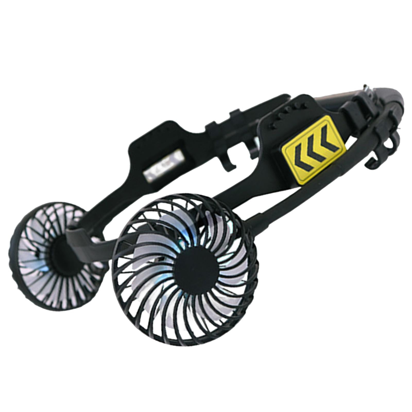 Hard Hat Fan,Hard Hat Fan with Night Light Portable Safety Fan,Portable Fan for Helmets Safety Helmets Fan,Universal Adapter Cooling Hard Hat Fan Summer,Multipurpose Cooling Helmets External