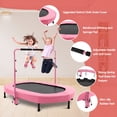 thumbnail image 5 of Foldable Trampoline, Mini Rebounder Trampoline with Adjustable Handle, Exercise Trampoline, Parent-Child Kids Twins Trampoline Max Load 220lbs, 5 of 6