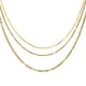 thumbnail image 3 of Collar cadena triple chapa de oro amarillo 18k, 3 of 4