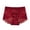 #0491-Wine, variant on Satin High Waisted Panties for Women Floral Embroidery Scalloped Edge Full Coverage Briefs Silky Smooth Elegant Intimates Gift