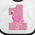 thumbnail image 4 of Inktastic First Birthday Flamingo 1 Year Old Girl Girls Baby Bib, 4 of 4