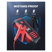 Car Battery Portable Powerbank 2500A 23800mAh Car Booster Battery Starting Device UP All Gas Or 8.0L Diesel ,Instant Roadside Rescue
