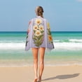 thumbnail image 4 of Watercolor Wildflowers Ultra Fine Fiber Beach Towels for Travel And Quick Drying Absorbent Towels for Swimming, 4 of 7
