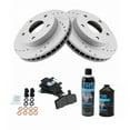 thumbnail image 2 of TRQ Brake Pad & Performance Rotor Kit Metallic Front w/Chemicals BKA21455 Fits select: 1994-1999 DODGE RAM 1500, 2 of 6