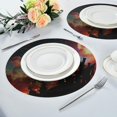 thumbnail image 6 of GZHJMY Galaxy Round Placemats, Durable Non-Slip Table Mat Heat and Stain Resistant Placemat for Kitchen Table Decoration Outdoor BBQ Activities, 1PCS, 6 of 7