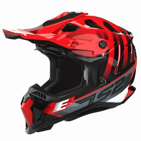 LS2 Subverter Evo Adult Off-Road Motorcycle Helmet - Gloss Red / Medium