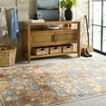 thumbnail image 2 of SAFAVIEH Martha Stewart Bevis Floral Machine Washable Area Rug, Dark Beige/Light Blue, 4' x 6', 2 of 11
