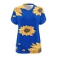 thumbnail image 4 of Fiudx Camisetas para Mujer Camiseta Deportiva de Verano Estampada de Manga Corta con Cuello En V de Gran Tamaño para Mujer, 4 of 4
