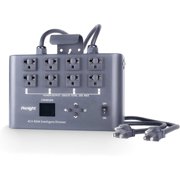 Pknight 4-channel RDM/DMX Dimmer/Switch/relay pack | Lighting Accessories with US Plug