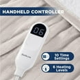 thumbnail image 6 of Cozy Comfort Heated Blanket Electric Twin, Flannel Electric Blanket, with 10 Time Settings, 6 Heat Settings, and 8 hrs Timer Auto Shut Off (62x84 inches, Cream), 6 of 6