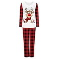 thumbnail image 3 of BLTIBY Women's Pajama Sets Christmas Printed Loose Cozy Xmas Pajamas 2 PC Long Sleeve Pleated Round Neck Tops Sleep Pants Sleepwear Set with Pockets Red L, 3 of 6