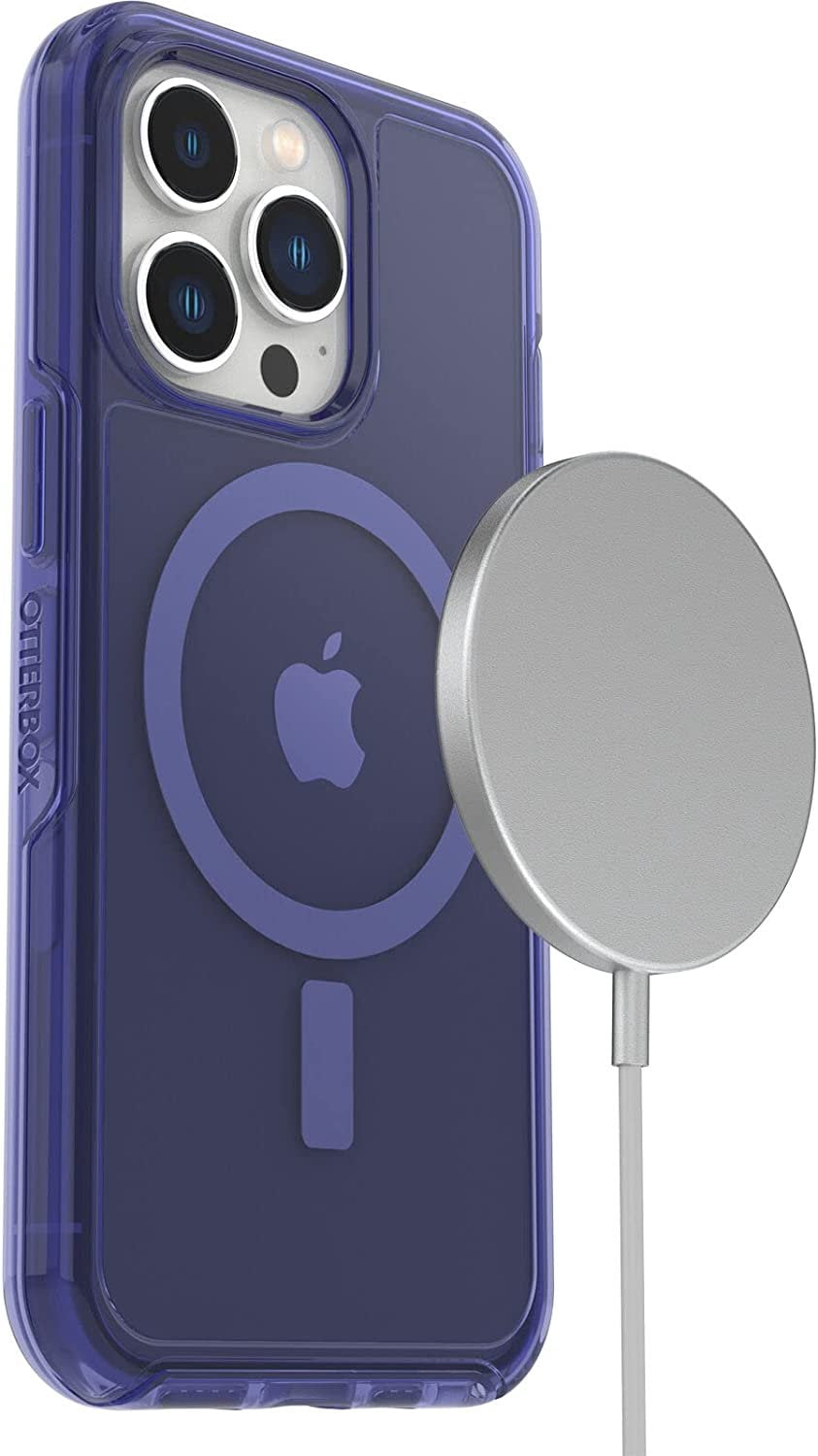OtterBox Symmetry Series+ Clear Antimicrobial Case with Magsafe for iPhone 13 Pro Only - Non-Retail Packaging - Feelin Blue