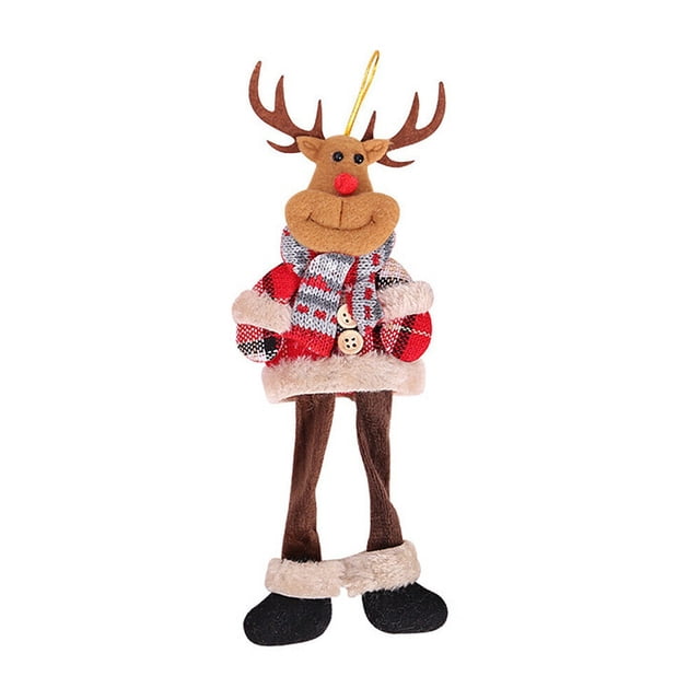 Xihbxyly Adorno para Árbol de Navidad, Adorable Muñeco de Nieve de Papá Noel, de Tela Suave, Ideal para Decorar El Hogar, con Diseños Colgantes de Varios Estilos, Ideal para Árboles, Puertas y Cajas