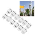 thumbnail image 4 of Electric Fence Connector Electric Fence Wire Slotted  Electric Fence Wire Connector  Electric Fence Accessories 100PCS Electric Fence Connector Aluminium Alloy 0.8cm Thread Fence, 4 of 8