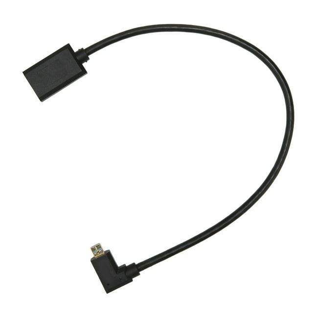 Micro HD Multimedia Interface Cable, 8K 60Hz PVC 24K Gold Plated Interface 8K HD Multimedia Interface Cable Right Elbow For Camera