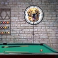 thumbnail image 3 of Collectable Sign and Clock Golden Retriever LED Lighted Premium Wall Clock, 3 of 6