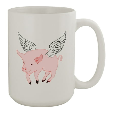 

Flying Pig I #225 - Funny Humor Ceramic 15oz Coffee Mug Cup