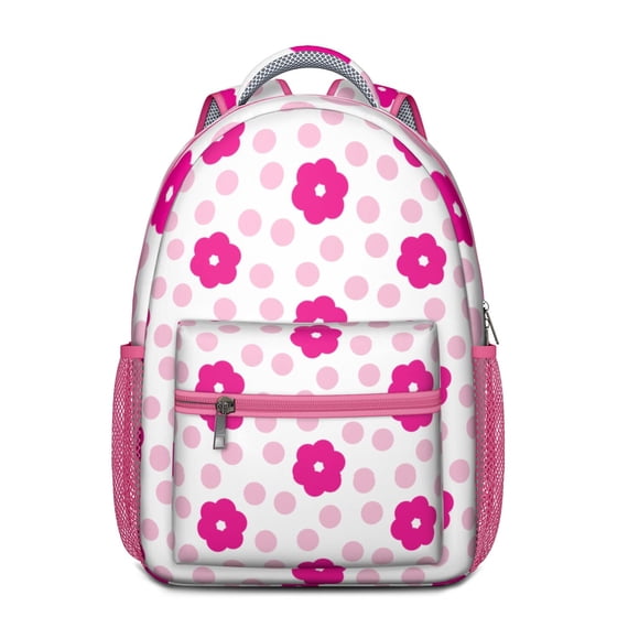 Spring Aesthetic Watercolor Floral Backpack - Stylish School Bag for Commuters