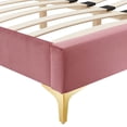 thumbnail image 4 of Modway Sutton Full Modern Performance Velvet Bed Frame in Dusty Rose, 4 of 8